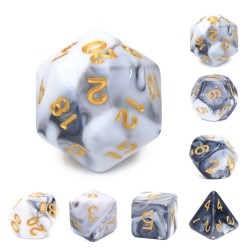(Opaque white+black)Blend color dice
