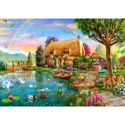 Puzzle 2000 pièces Lakeside Cottage