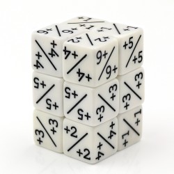 D6 Counter dice (white color)