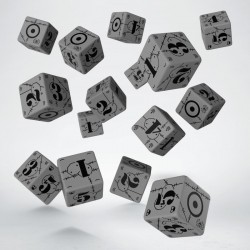 QW - D6 dice battle united kingdom gray & black