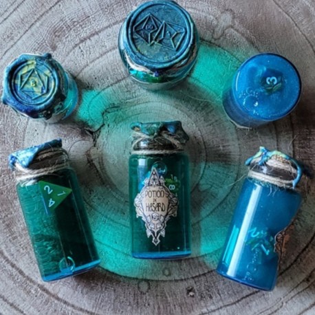 Potion de hasard été - 2 Dé 6 Gamme Enfant, fiole en plastique