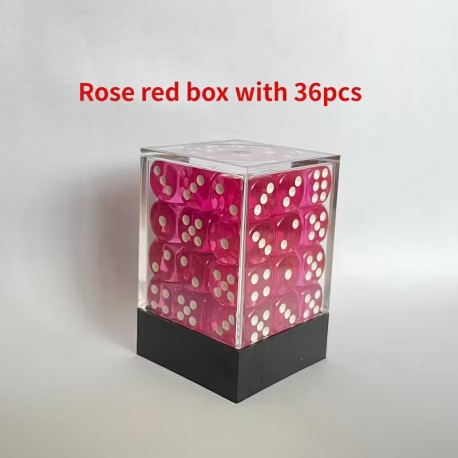 Kit de 36 des 6 - rose et blanc