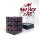 Kit de 36 des 6 - Noir et rouge