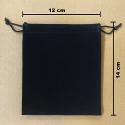 Grande bourse velour 12x14 cm