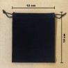 Grande bourse velour 12x14 cm