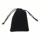bourse grande velour noire 1 er prix 11.5cm *17 cm