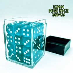 Kit de 36 des 6 - bleu et blanc