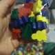 Blister de 10 meeples couleurs variées vert rouge bleu jaune