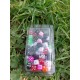 Blister de 100 dés mini couleurs aléatoires de 7.5 mm percés pour perlage