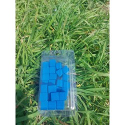 Cube en bois bleus par blister de 30 ,1cm
