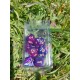 set de 7 dés Star Paillette mauve bleu roi encre or