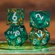 Cœur de Brocéliande | Set de dés JDR à cœur liquide