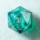 Cœur de Brocéliande | Set de dés JDR à cœur liquide