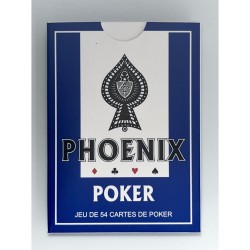 Jeu de 54 cartes de Poker - 2 Index - 100% plastique (*12)