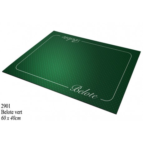 Tapis Belote Coeur de Pique Excellence Vert ( 40 X 60cm)