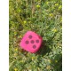 D6 Mousse EVA rouge , print noir 3,8cm de côté
