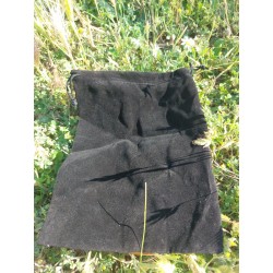 Trés Grande Bourse Velour Noire 22* 15 Cm