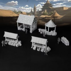 Marché En Résine&nbsp;de&nbsp;&nbsp;3dmagic&nbsp;livré En&nbsp;emballage Carton Non Présenté