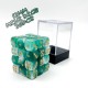 Kit De 36 Des 6 - Jade Blanc Perle Print Or