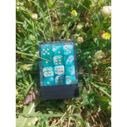 Kit De 36 Des 6 - Jade Blanc Perle Print Or