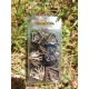 Kit De 7 Dés Métalliques Creux Faces Feuilles . Couleur Bronze Sombre