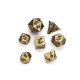 Kit De 7 Mini-dés Métalliques Classiques. Bronze De 5mm