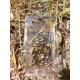Kit De 7 Dés Métalliques Creux Graine Couleur Bronze Doré Print Blanc