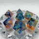 Blister Kit De 7 Des Paillettes Or .bleu Translucide . Print Bleu