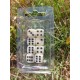 Blister Kit De 8 Des 6 Faces Teinte Ivoire .print Noir De 16mm