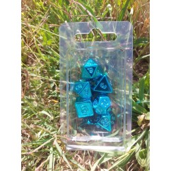Blister Kit De 7 Des électroplaqués Bleus
