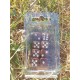 Blister Kit De 8 Des 6 Faces Marron .print Blanc De 16mm