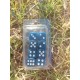 Blister Kit De 8 Des 6 Faces Bleu Foncé .print Blanc De 16mm