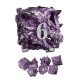 Kit De 7 Dés Métalliques Type Hellguard Teinte Argenté Reflets Violets