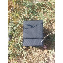 Boîte De Rangement Noire Pour Cartes . .feutrine Intérieure Grise .