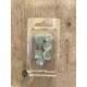 set de 7 dés translucides frozen écriture gothique encre vert bleu