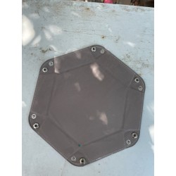 Piste De Dés Hexagonale Grise Ext Noir 17.5cm De Large 24 Cm Diagonale