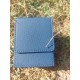 Boîte De Rangement Bleu Pour Cartes, feutrine Intérieure Grise .