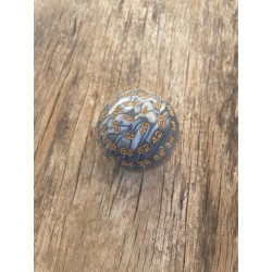 D100-perle Gris Print Doré
