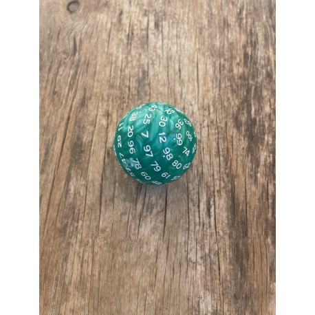 D100-perle Vert Print Blanc
