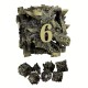 Kit De 7 Dés Métalliques Type Hellguard Teinte Bronze