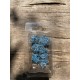 Kit De 7 Dés Métalliques Type Hellguard Teinte Argenté Reflets Bleus