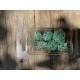 Kit De 7 Dés Métalliques Type Hellguard Teinte Argenté Reflets Verts