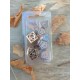 Kit De 7 Dés Métalliques Face Engrenage. Teinte Cuivre Print Blanc