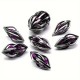 Kit De 7 Dés Métalliques Creux Graine Métal Sombre étincelant Print Violet