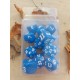 Set De 13 Dés Bleus écriture Blanche