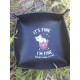 Piste De Dés . Style Cuir Noir.motif Cat I M Fine 15 Cm Montée . 20 Cm à Plat