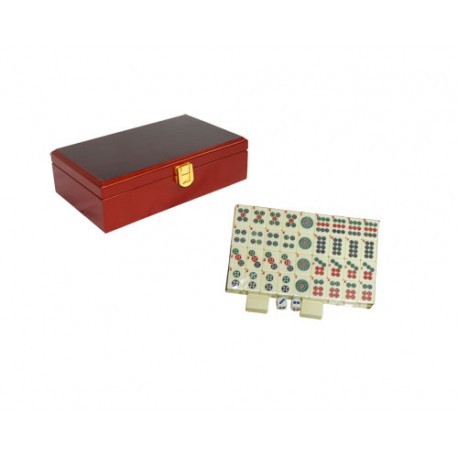 Petit Mahjong boite bois 