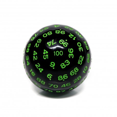 D100-Black Opaque(Green Ink)