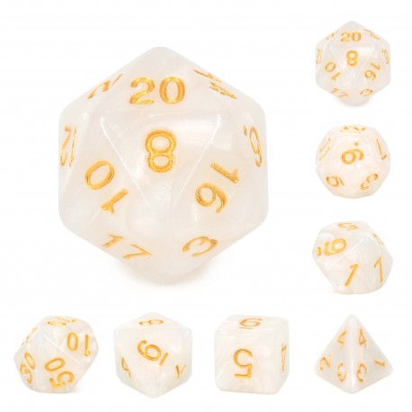 White pearl dice