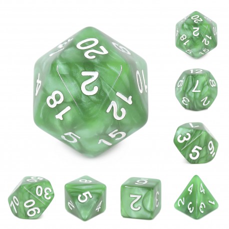 Pale Green pearl dice